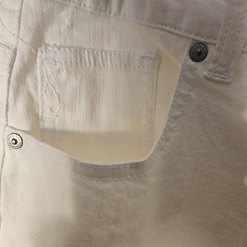 Women's Cream Ankle Jeans - Picture 6 of 11